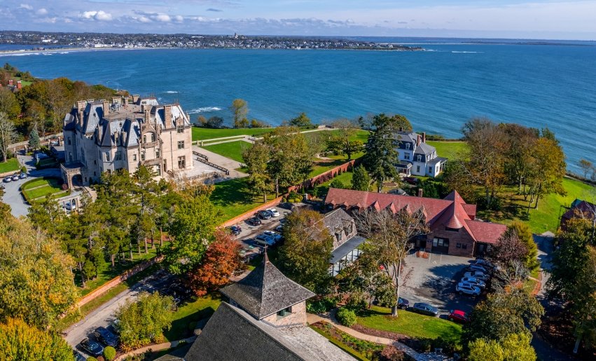 Aerial view of Salve Regina campus